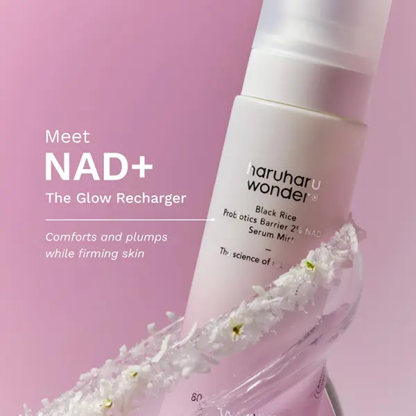 Haruharu Wonder Black Rice NAD+ Serum Mist for mature skin